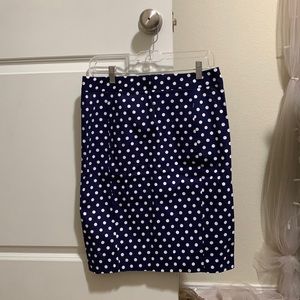 Polka dot pencil skirt